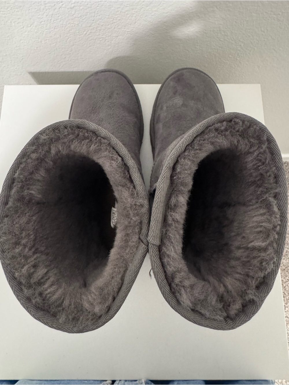UGG Gray Suede Cozy Boots - Picture 5 of 7